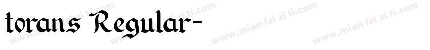torans Regular字体转换